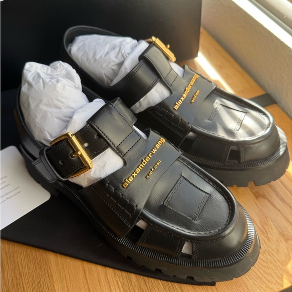 Alexander Wang Black carter cage leather sandals - Picture 2 of 14